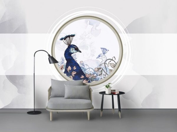Modern And Beautiful 3D Three-dimensional Relief Peacock