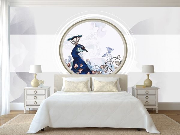 Modern And Beautiful 3D Three-dimensional Relief Peacock - Image 3
