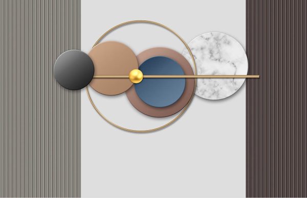 Luxury Stereo Creative Geometric Metal Wallpaper - Image 2