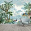 Traditional Mughal garden illustration pattern for wallpaper - Image 2