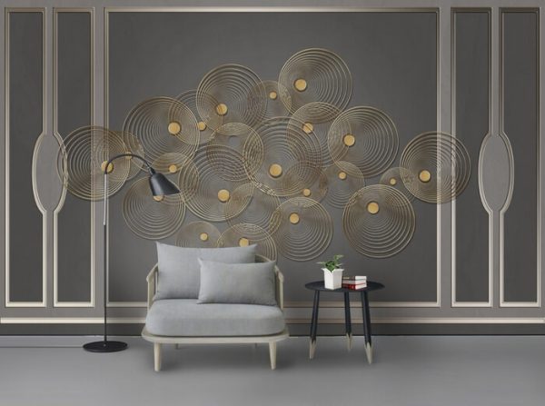 Golden Wall Lamp Soft Pack 3D Background