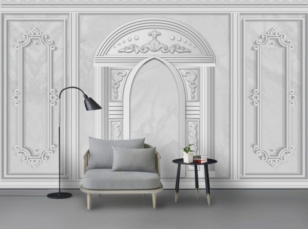 Modern 3d European Style Simple Pattern Background Wall