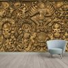 Angkor Wat stylized art of ancient Hindu god stone background wonder of the world - Image 2