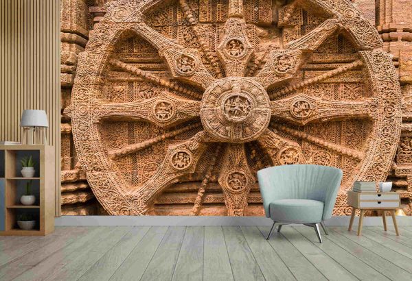 A chariot wheel carved into the wall - Image 3