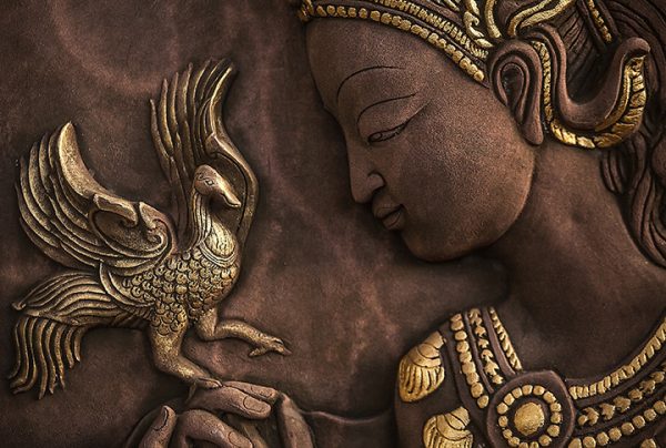 Beautiful Women With Gold Art - Image 3