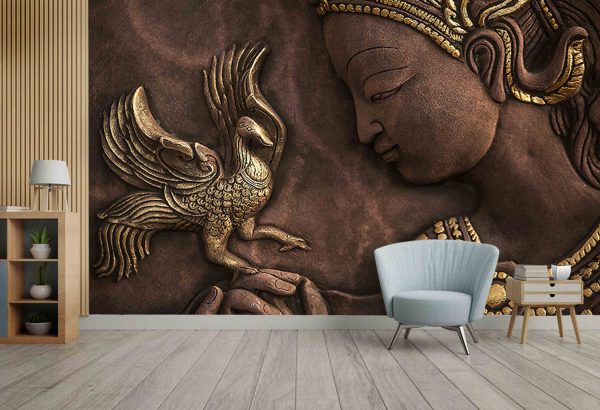 Beautiful Women With Gold Art - Image 2