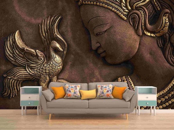 Beautiful Women With Gold Art