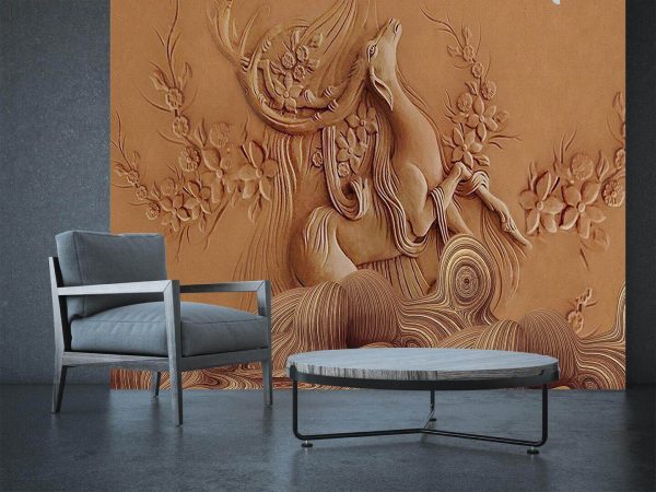 3D Brown Deer Surplus wall - Image 3