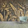 the sculpture of bird of paradise on wall - Image 3