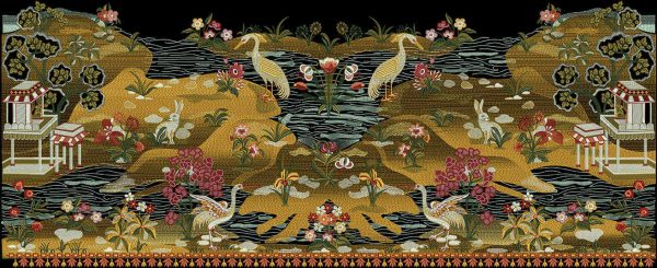 animals birds leaves in embroidery - Image 3