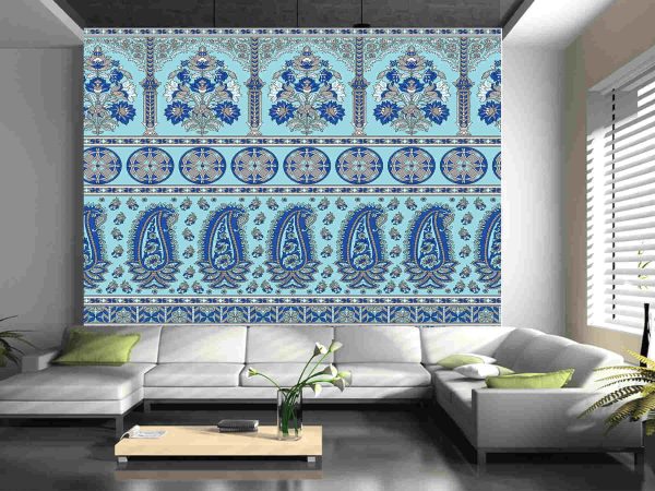 Traditional Asian paisley border design - Image 2