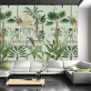 Mughal traditional garden, elephant ride, caravan. Traditional tropical seamless chinoiserie pattern vector - Image 3