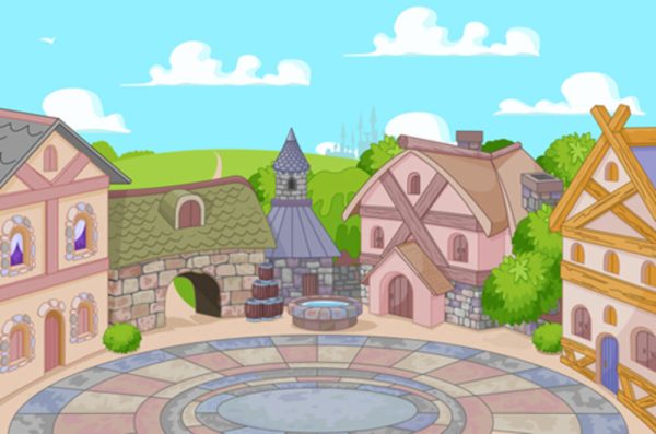 Illustration of old English style street - Image 2