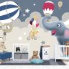 kids wallpaper night elephant - Image 3