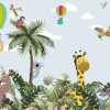 Kids Wallpaper, Forest Animals, Colourful Balloon - Image 2
