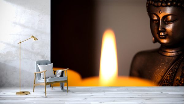 Buddha statue and candle light - Image 3
