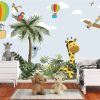 Kids Wallpaper, Forest Animals, Colourful Balloon - Image 3