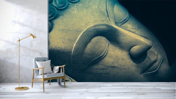 Close up beautiful sleeping Buddha face with painting art effect. - Image 3
