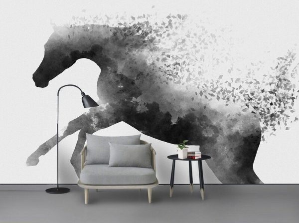 Drawing-Ink-Animal-Horse-Simple-Fragmented-Creative