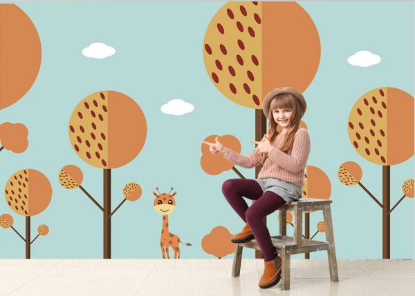 Animal Cartoon Forest Kids Wallpaper - Image 3