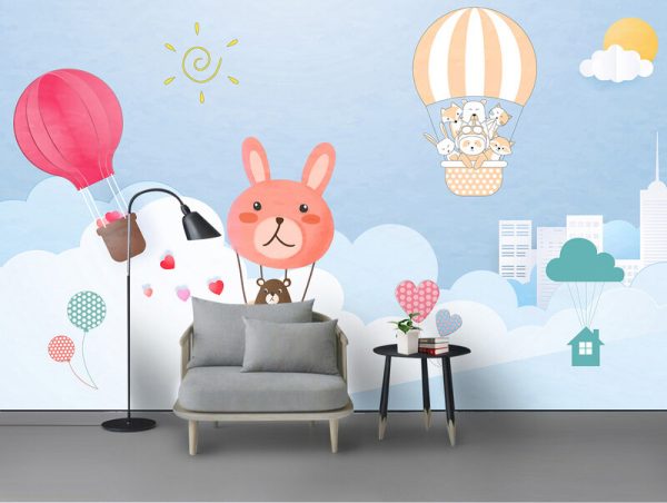 Cartoon Children's Room Background Wallpaper - Image 2
