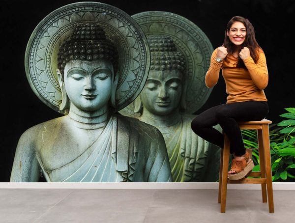 3d Carving Illustration Of Buddha Wallpaper