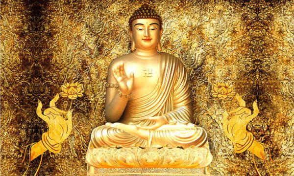 3d illustration image of a buddha as a compassionate hybrid