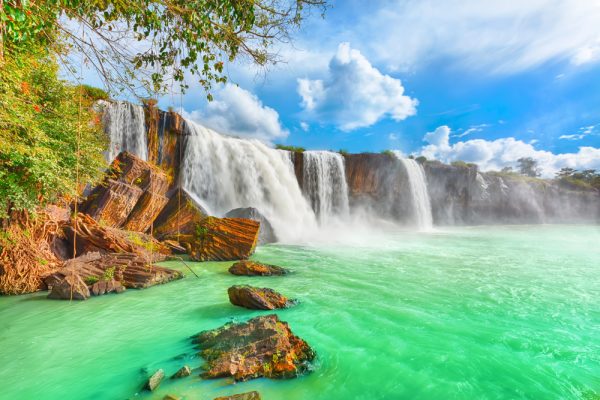 Beautiful waterfall in Vietnam. Wallpaper for bedroom - Image 2