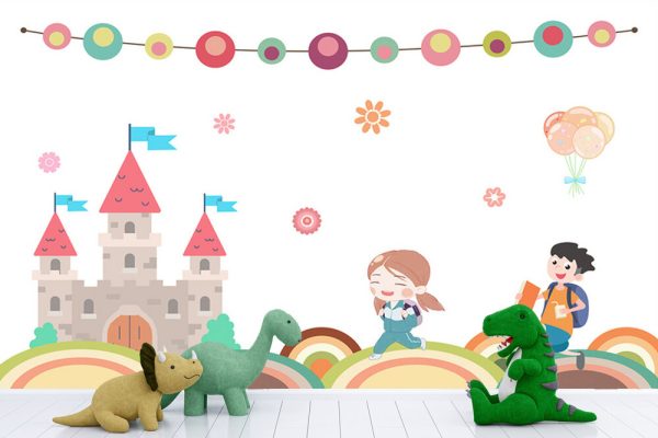 Cartoon Small Fresh Children Room Wallpaper - Image 3