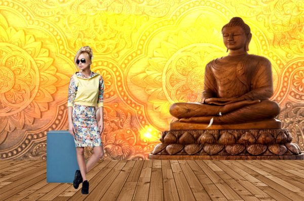 3d buddha wallpaper for wall - Image 2