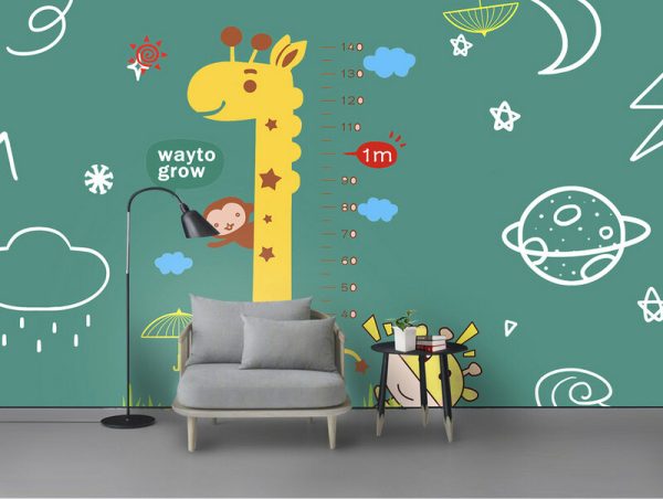 Children Cute Measuring Height Cartoon Ruler