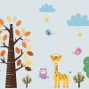 Children's Room Cartoon Animal Tree Height Ruler Background Wall - Image 2