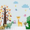 Children's Room Cartoon Animal Tree Height Ruler Background Wall - Image 3