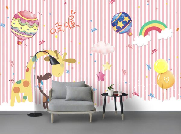 Cute Cartoon Kids Room Kindergarten Wallpaper