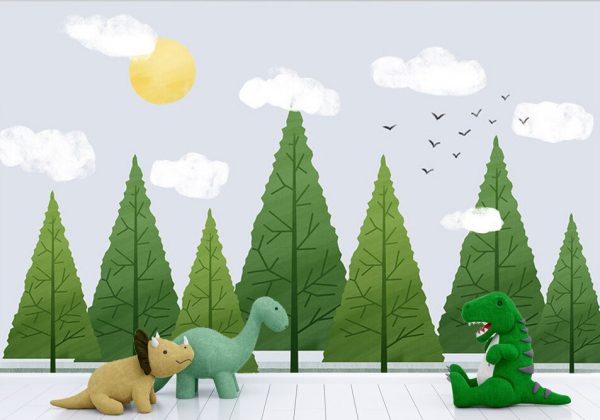 Drawing Of Tree Woods Children's Room