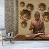 3D Wallpaper, Buddha sculpture in a devotional room - Image 2
