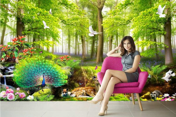 3D nature forest and animals wallpaper - Image 3