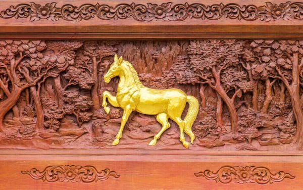 Horse wood carvings - Image 2