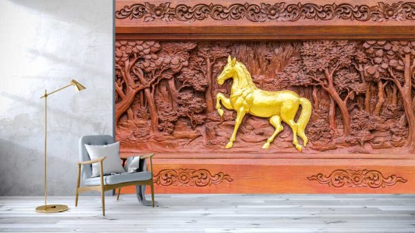 Horse wood carvings - Image 3