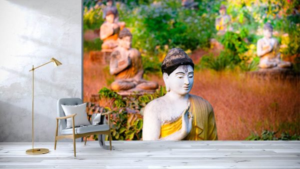 Amazing view of lot Buddhas statues in Loumani Buddha Garden. Hpa-An, Myanmar (Burma) travel landscapes and destinations - Image 2
