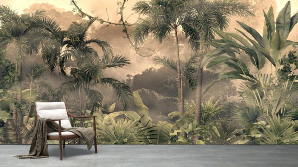 Tropical trees and leaves for digital printing wallpaper, Wallpaper for walls - Image 3