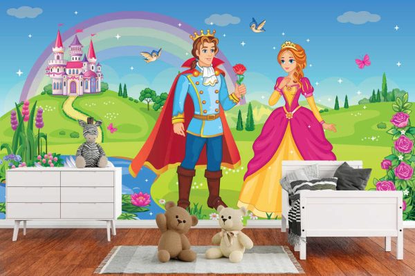 Beautiful elf Princess, Prince, Swan. King and Queen. Fairy tale background - Image 3