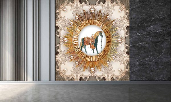 Modern 3d illustration of a horse - Image 2