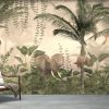 Tropical trees and leaves for digital printing wallpaper, custom design wallpaper - Image 3