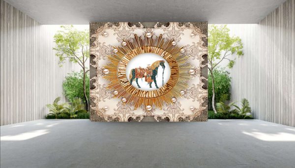 Modern 3d illustration of a horse - Image 3
