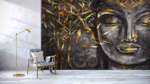 Bodhisattva Buddha - digital art collage combined with watercolour. An unusual painting hand drawn for the interior - Image 2