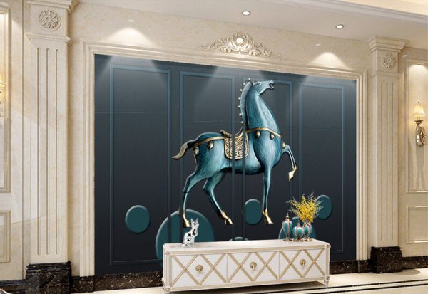 Modern-3D-Relief-Running-Horse - Image 3