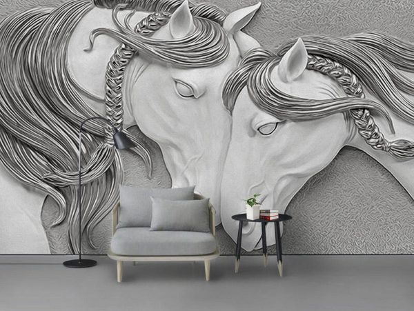 Modern-Handmade-Three-dimensional-Relief-3d-Horse