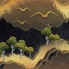 Modern Abstract Mountain Forest Sky Bird - Image 3