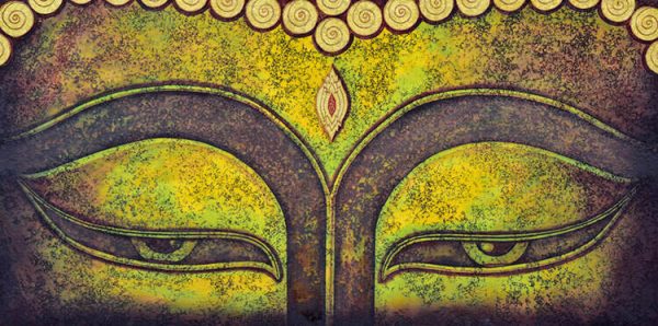 Buddha acrylic painting on canvas
